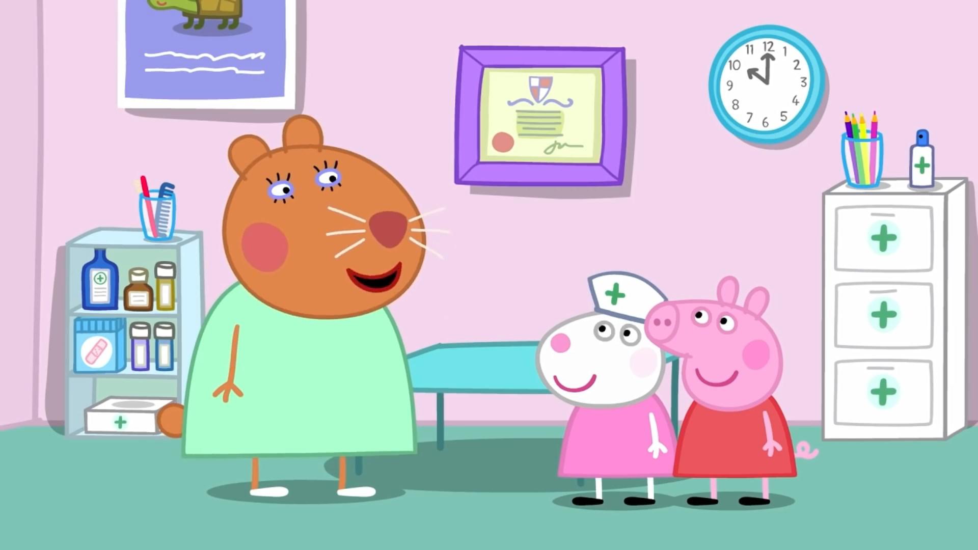 پپاپیگ - Peppa Pig S07E49 - A Day with Doctor Hamster	