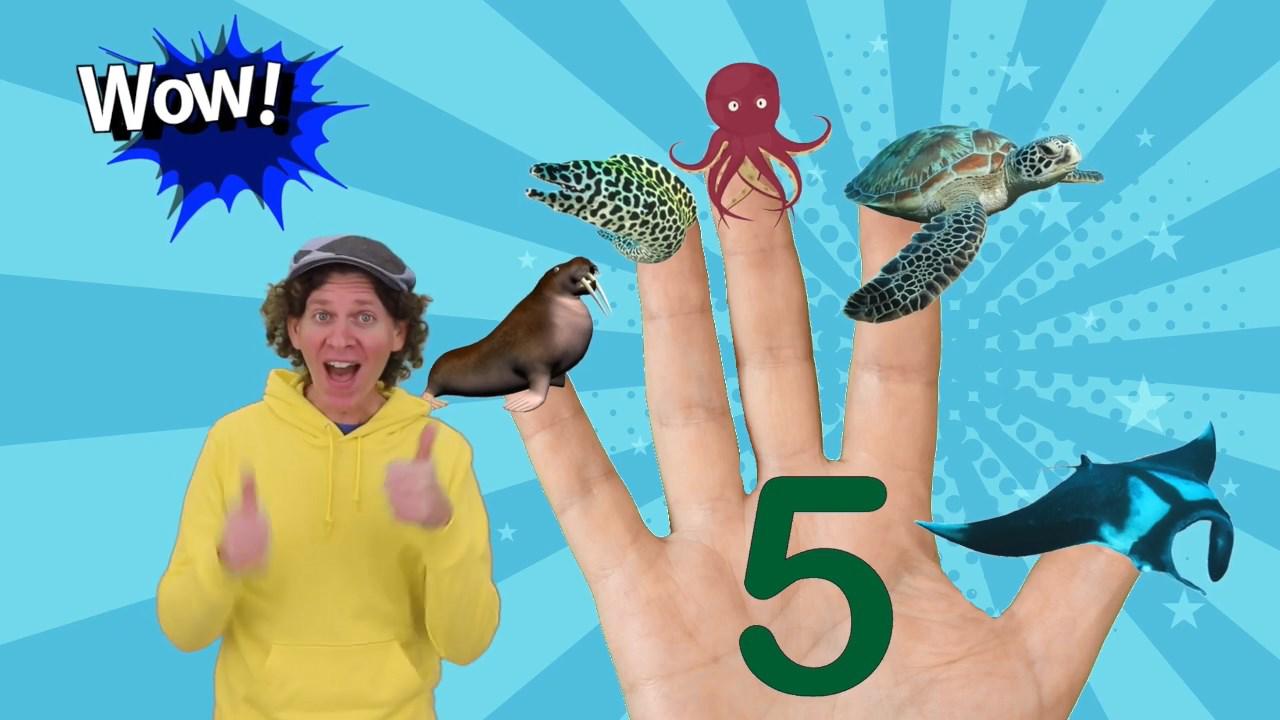 انگلیسی با مت Learn English with Matt Sea Creatures Part 2 (Finger Family Song)