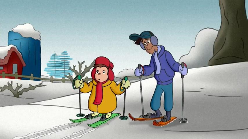 جورج کنجکاو Curious George S01E23 - Ski Monkey - George the Grocer
